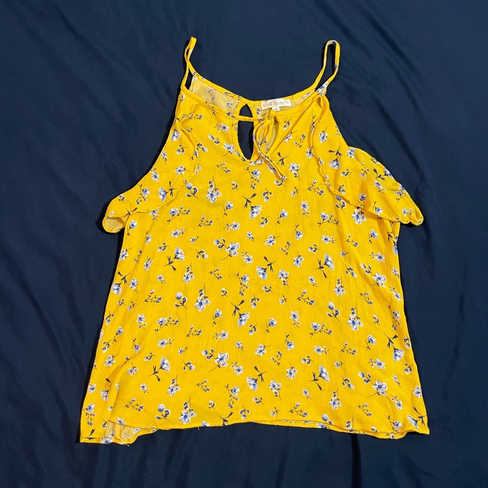 Yellow Floral Blouse